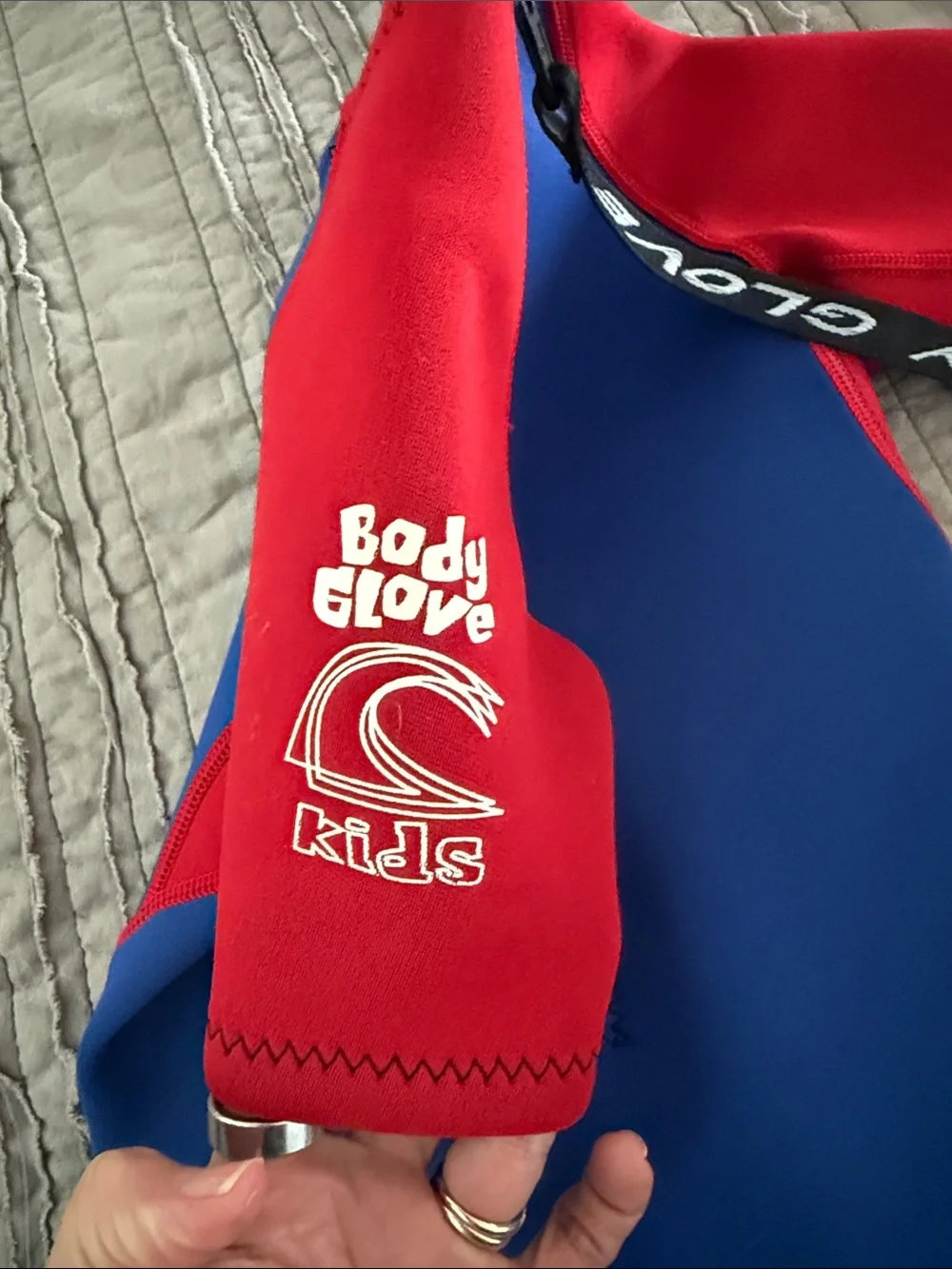 Body Glove Kids Blue and Red Short-Sleeve Swim Suit